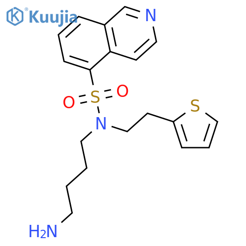 5-Isoquinolinesulfonamide, N-(4-aminobutyl)-N-[2-(2-thienyl)ethyl]- structure