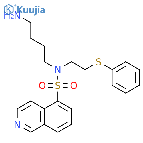 5-Isoquinolinesulfonamide, N-(4-aminobutyl)-N-[2-(phenylthio)ethyl]- structure