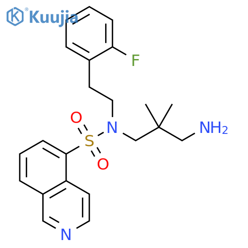 5-Isoquinolinesulfonamide,N-(3-amino-2,2-dimethylpropyl)-N-[2-(2-fluorophenyl)ethyl]- structure