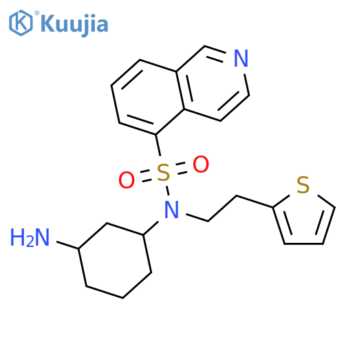 5-Isoquinolinesulfonamide, N-(3-aminocyclohexyl)-N-[2-(2-thienyl)ethyl]- structure