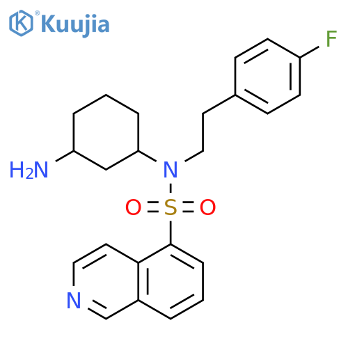 5-Isoquinolinesulfonamide,N-(3-aminocyclohexyl)-N-[2-(4-fluorophenyl)ethyl]- structure