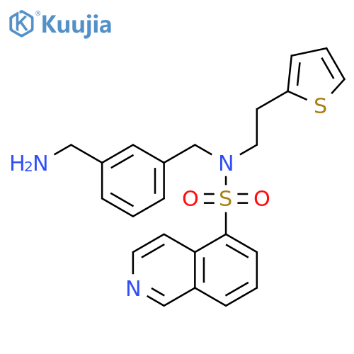 5-Isoquinolinesulfonamide,N-[[3-(aminomethyl)phenyl]methyl]-N-[2-(2-thienyl)ethyl]- structure
