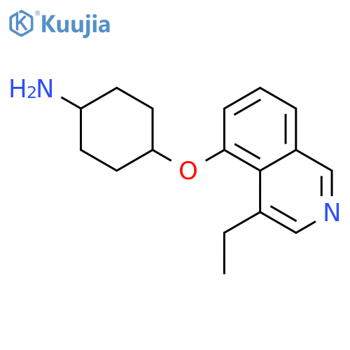 Cyclohexanamine, 4-[(4-ethyl-5-isoquinolinyl)oxy]-, trans- structure