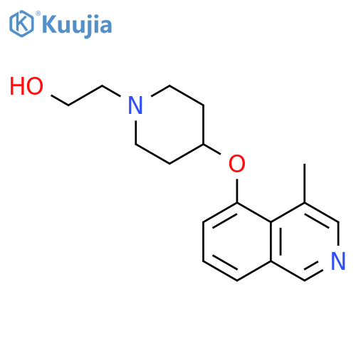 1-PIPERIDINEETHANOL, 4-[(4-METHYL-5-ISOQUINOLINYL)OXY]- structure