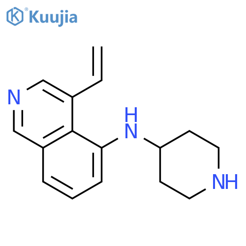 5-Isoquinolinamine, 4-ethenyl-N-4-piperidinyl- structure