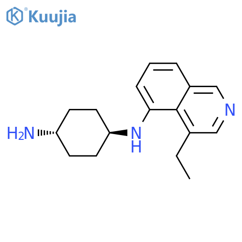 1,4-Cyclohexanediamine, N-(4-ethyl-5-isoquinolinyl)-, trans- structure