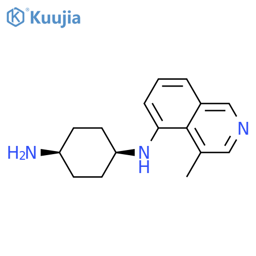1,4-Cyclohexanediamine, N-(4-methyl-5-isoquinolinyl)-, cis- structure
