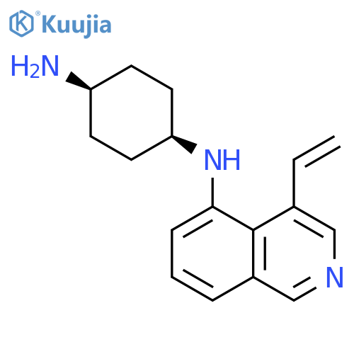 1,4-Cyclohexanediamine, N-(4-ethenyl-5-isoquinolinyl)-, cis- structure