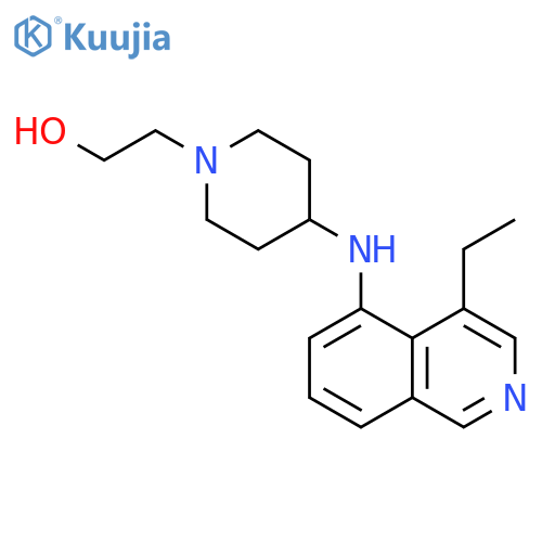 1-Piperidineethanol, 4-[(4-ethyl-5-isoquinolinyl)amino]- structure