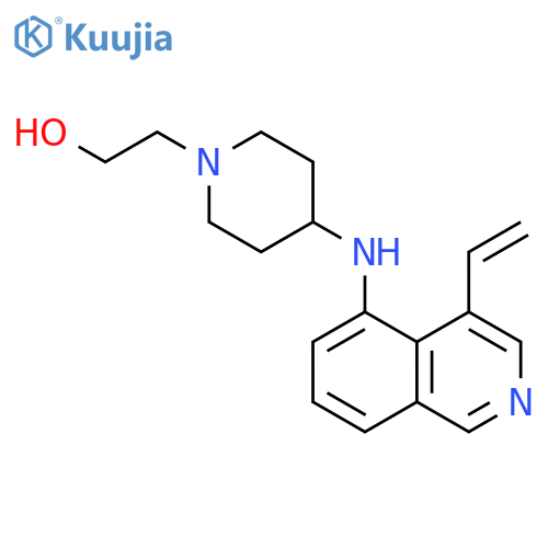 1-PIPERIDINEETHANOL, 4-[(4-ETHENYL-5-ISOQUINOLINYL)AMINO]- structure