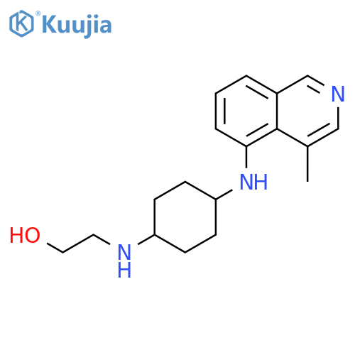 Ethanol, 2-[[trans-4-[(4-methyl-5-isoquinolinyl)amino]cyclohexyl]amino]- structure