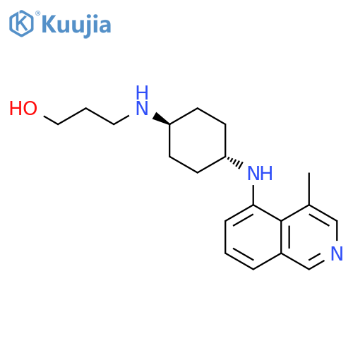 1-Propanol,3-[[trans-4-[(4-methyl-5-isoquinolinyl)amino]cyclohexyl]amino]- structure