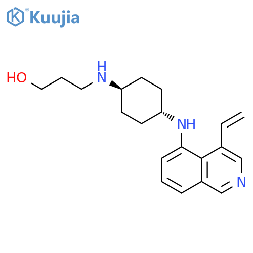1-Propanol,3-[[trans-4-[(4-ethenyl-5-isoquinolinyl)amino]cyclohexyl]amino]- structure