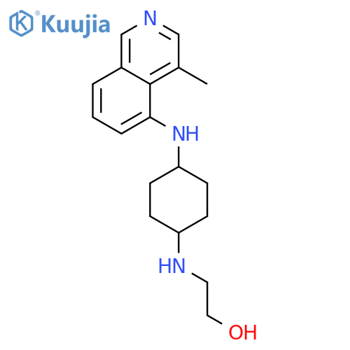 Ethanol, 2-[[cis-4-[(4-methyl-5-isoquinolinyl)amino]cyclohexyl]amino]- structure