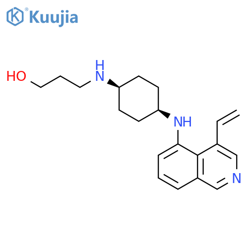 1-Propanol,3-[[cis-4-[(4-ethenyl-5-isoquinolinyl)amino]cyclohexyl]amino]- structure