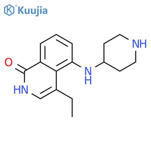 1(2H)-Isoquinolinone, 4-ethyl-5-(4-piperidinylamino)- structure
