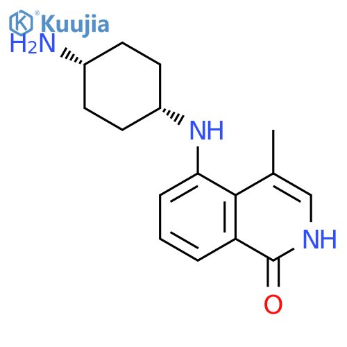 1(2H)-Isoquinolinone, 5-[(cis-4-aminocyclohexyl)amino]-4-methyl- structure