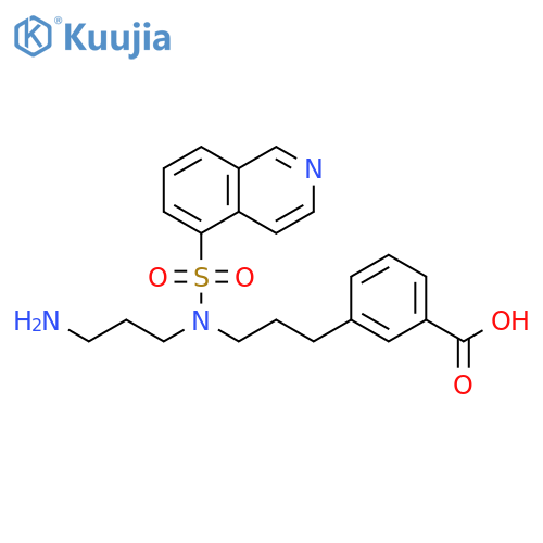 Benzoic acid,3-[3-[(3-aminopropyl)(5-isoquinolinylsulfonyl)amino]propyl]- structure