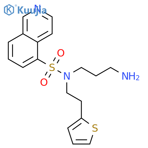 5-Isoquinolinesulfonamide, N-(3-aminopropyl)-N-[2-(2-thienyl)ethyl]- structure