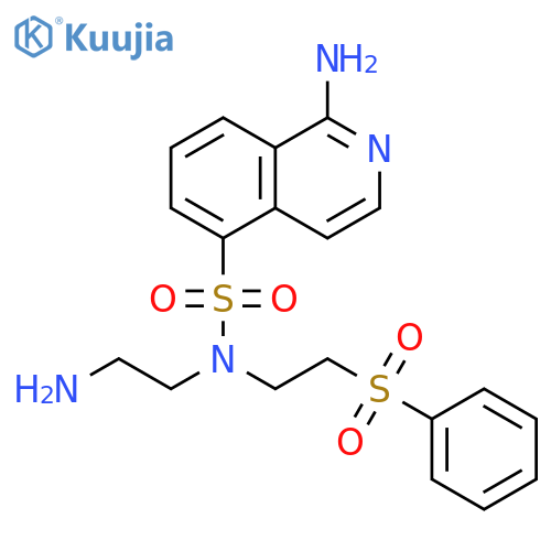 5-Isoquinolinesulfonamide,1-amino-N-(2-aminoethyl)-N-[2-(phenylsulfonyl)ethyl]- structure