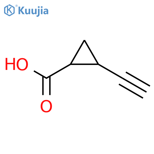 2-ethynylcyclopropanecarboxylic Acid structure