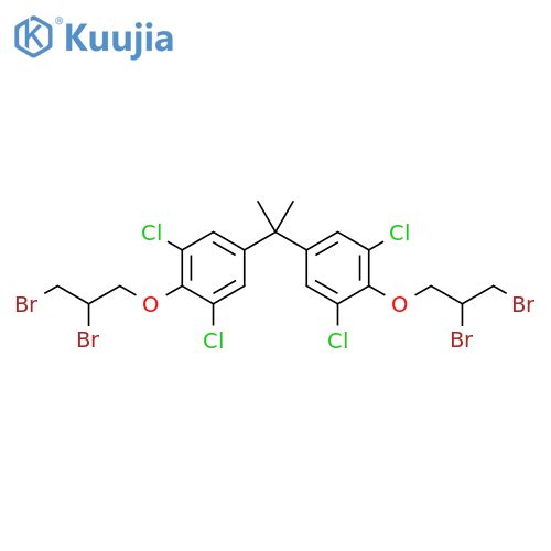 Benzene, 1,1'-(1-methylethylidene)bis[3,5-dichloro-4-(2,3-dibromopropoxy)- structure