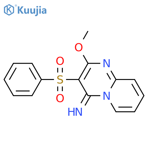 4H-PYRIDO[1,2-A]PYRIMIDIN-4-IMINE, 2-METHOXY-3-(PHENYLSULFONYL)- structure