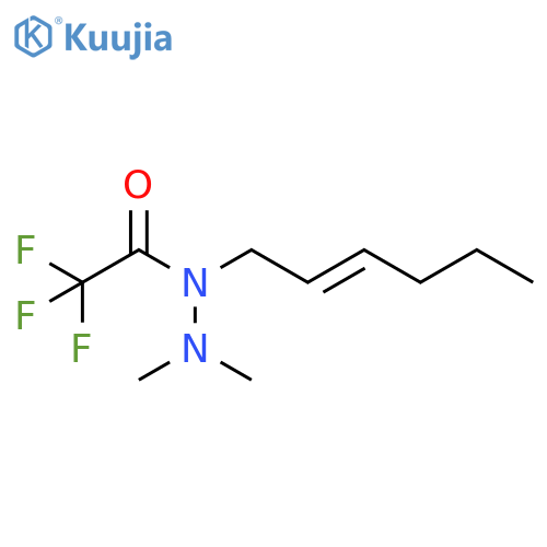 Acetic acid, trifluoro-, 1-(2E)-2-hexenyl-2,2-dimethylhydrazide structure