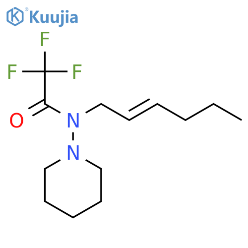 Acetamide, 2,2,2-trifluoro-N-(2E)-2-hexenyl-N-1-piperidinyl- structure