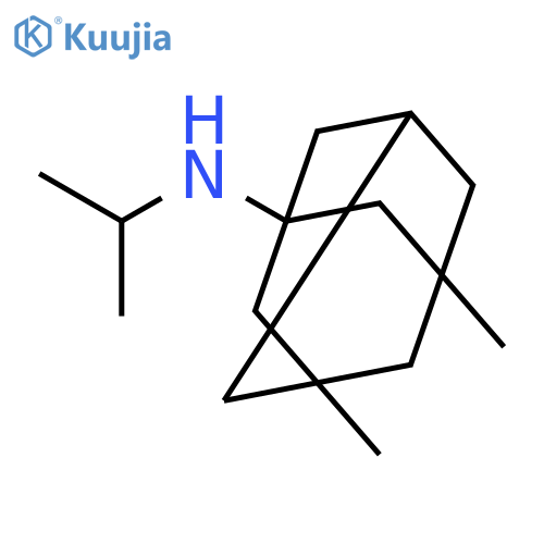 TRICYCLO[3.3.1.13,7]DECAN-1-AMINE, 3,5-DIMETHYL-N-(1-METHYLETHYL)- structure