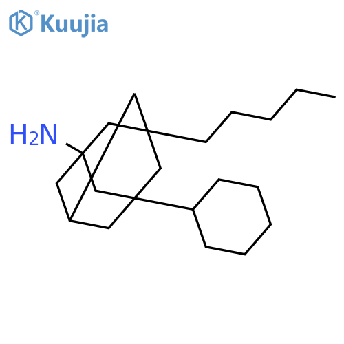 Tricyclo[3.3.1.13,7]decan-1-amine, 3-cyclohexyl-5-pentyl- structure