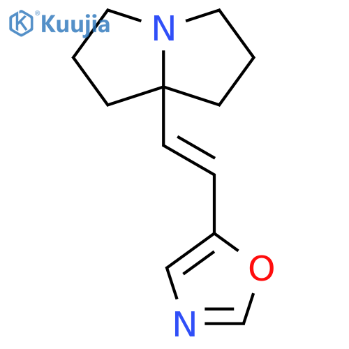 1H-Pyrrolizine, hexahydro-7a-[(1E)-2-(5-oxazolyl)ethenyl]- structure
