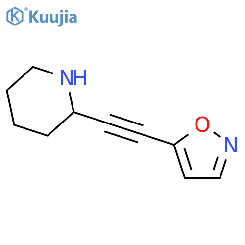 Piperidine, 2-(5-isoxazolylethynyl)- structure
