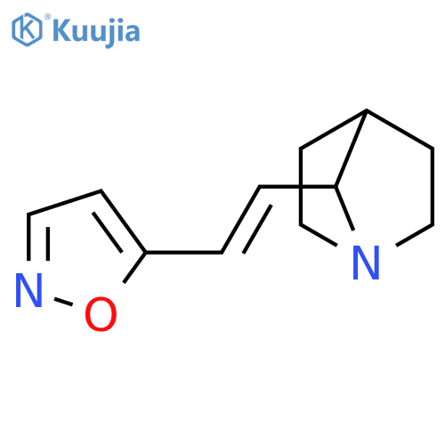 1-Azabicyclo[2.2.1]heptane, 7-[(1E)-2-(5-isoxazolyl)ethenyl]- structure