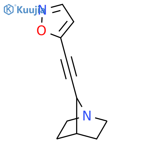 1-Azabicyclo[2.2.1]heptane, 7-(5-isoxazolylethynyl)- structure