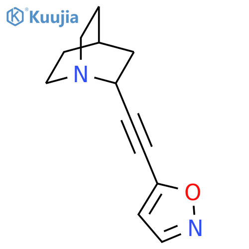 1-Azabicyclo[2.2.2]octane, 2-(5-isoxazolylethynyl)- structure