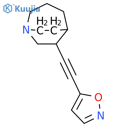 1-Azabicyclo[3.2.2]nonane, 6-(5-isoxazolylethynyl)- structure