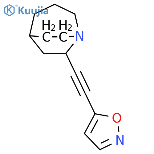 1-Azabicyclo[3.2.2]nonane, 7-(5-isoxazolylethynyl)- structure