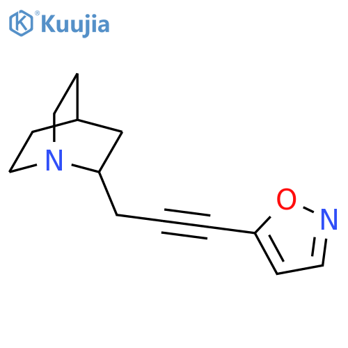 1-Azabicyclo[2.2.2]octane, 2-[3-(5-isoxazolyl)-2-propynyl]- structure