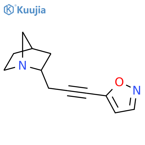 1-Azabicyclo[2.2.1]heptane, 2-[3-(5-isoxazolyl)-2-propynyl]- structure