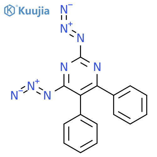 Pyrimidine, 2,4-diazido-5,6-diphenyl- structure