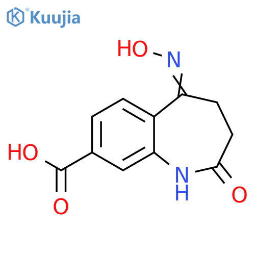 1H-1-Benzazepine-8-carboxylic acid,2,3,4,5-tetrahydro-5-(hydroxyimino)-2-oxo- structure