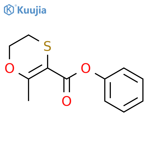 1,4-OXATHIIN-3-CARBOXYLIC ACID, 5,6-DIHYDRO-2-METHYL-, PHENYL ESTER structure