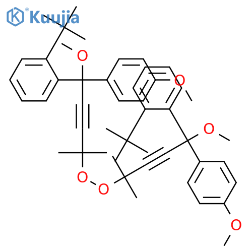 PEROXIDE, 1,1-DIMETHYLETHYL4-METHOXY-4-(4-METHOXYPHENYL)-1,1-DIMETHYL-4-PHENYL-2-BUTYNYL structure