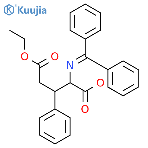 Glutamic acid, N-(diphenylmethylene)-3-phenyl-, 5-ethyl 1-methyl ester structure