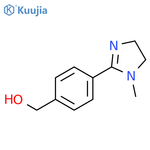 Benzenemethanol, 4-(4,5-dihydro-1-methyl-1H-imidazol-2-yl)- structure