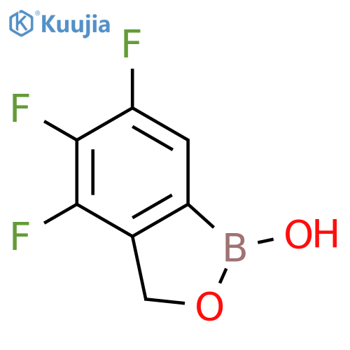 4,5,6-trifluoro-1,3-dihydro-2,1-benzoxaborol-1-ol structure