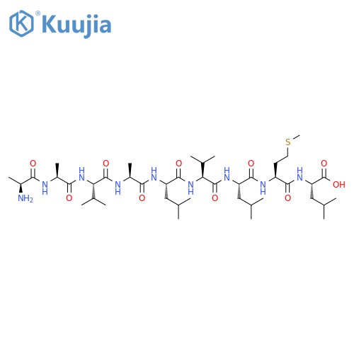 L-Leucine,L-alanyl-L-alanyl-L-valyl-L-alanyl-L-leucyl-L-valyl-L-leucyl-L-methionyl- structure