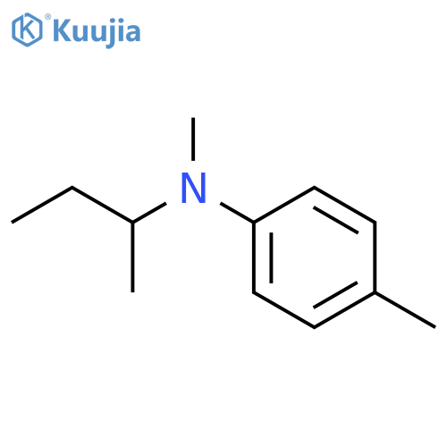 Benzenamine, N,4-dimethyl-N-(1-methylpropyl)- structure