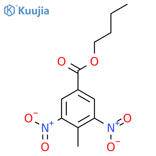 BENZOIC ACID, 4-METHYL-3,5-DINITRO-, BUTYL ESTER structure